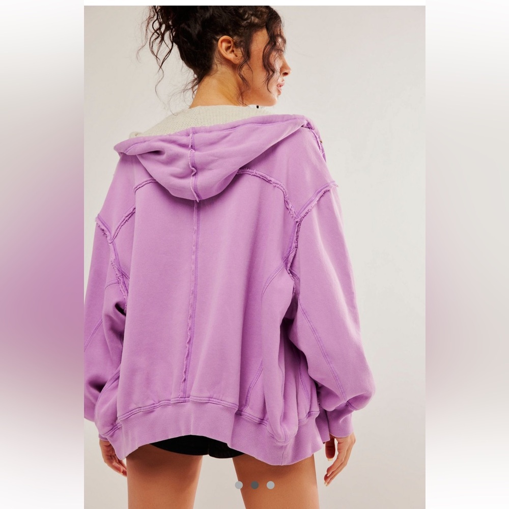 NWT $148 We The Free People By Your Side Hoodie Zip Up - Picture 3 of 14